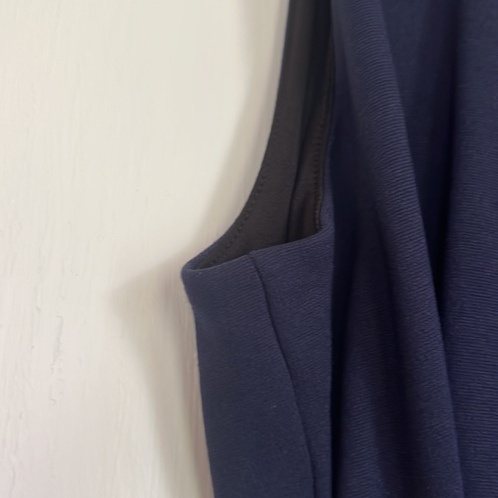 White House Black Market Navy, Gray & Black Dress - Picture 4 of 10